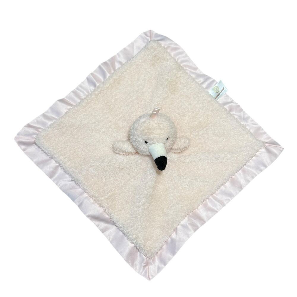 Apricot Lamb‎ Pink Flamingo Bird Lovey Lovie Baby Toddler Security Blanket Satin